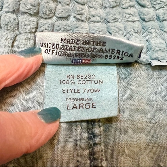 💥SALE💥‎ VTG ‘90’s Garron 3 pc Casual Wear Cotton Size L Teal EUC Made in USA - Picture 6 of 12